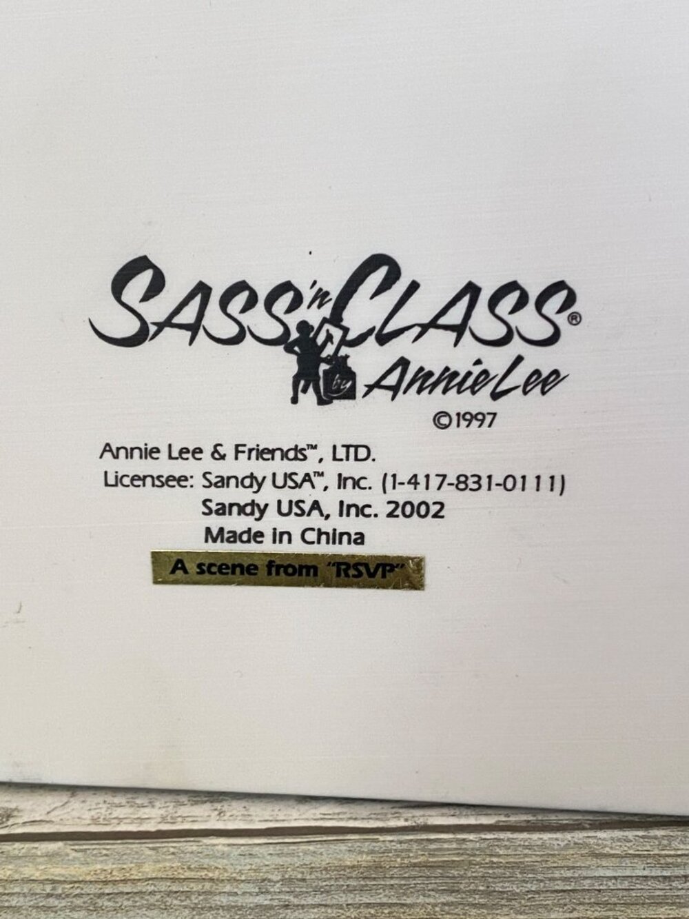 2002 Sass ’n Class Annie Lee "A Scene from RSVP" African American Decor 6" H - Picture 6 of 13